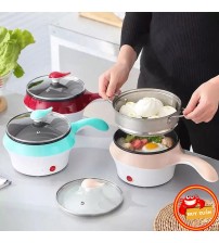 Nồi lẩu hấp mini 2 tầng đa năng chống dính 2 trong 1